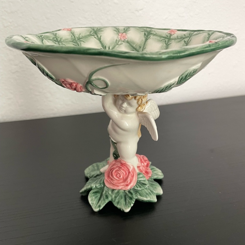 Vintage 1996 Omnibus by Fitz And Floyd Compote Cherubs.